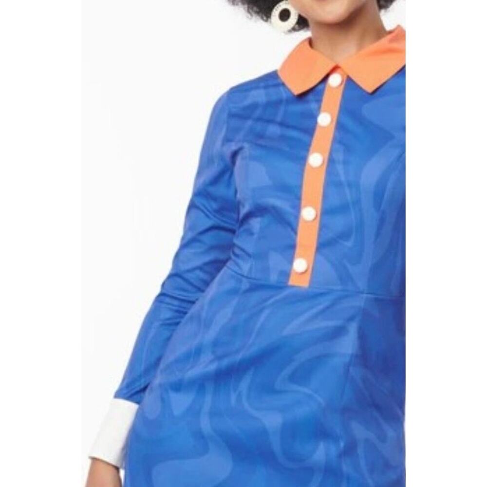 Smak Parlour Unique Vintage Scooby Doo Blue Groovy Dress M NWOT - Picture 3 of 5